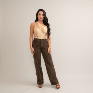 Nude Lace & Mesh Bodysuit
