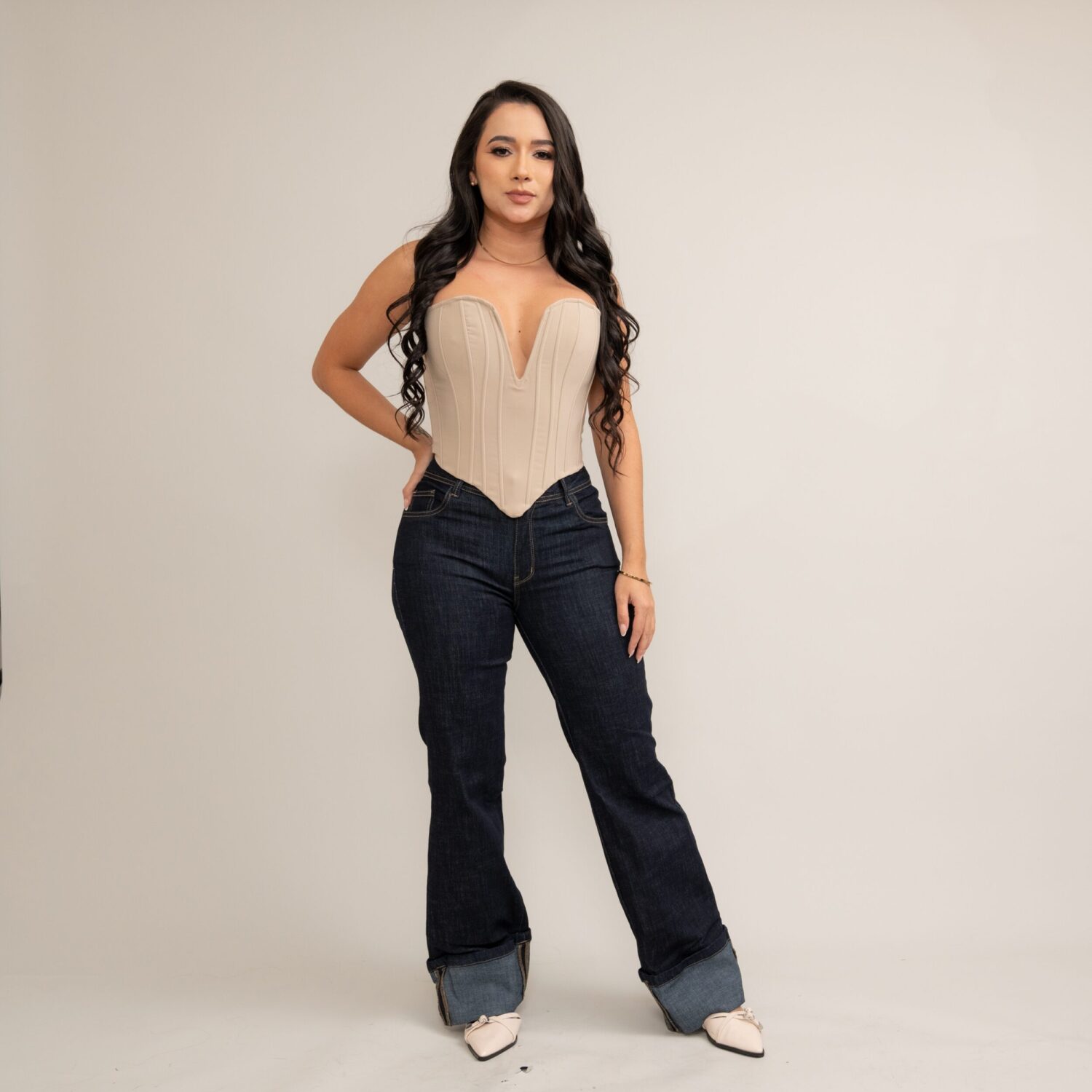Nude Corset Top