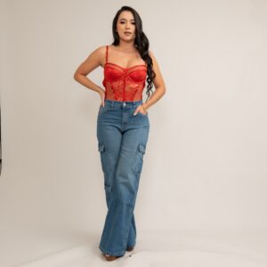 Red Lace Bodysuit